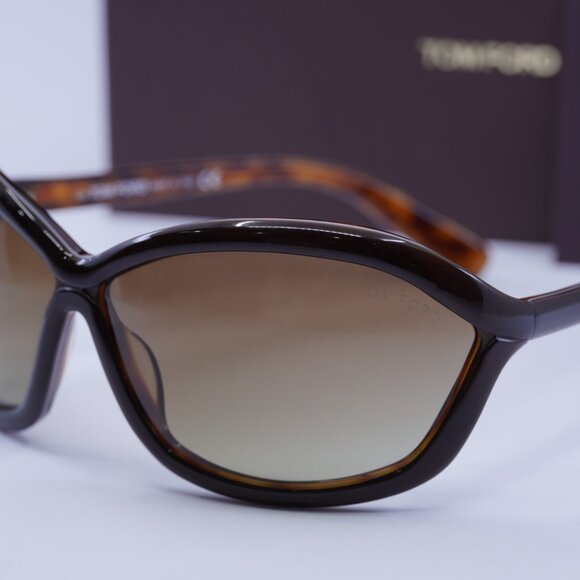 Tom Ford FT0122 PATEK 50F Geometric Sunglasses - Brown/Havana/Brown - Picture 5 of 8